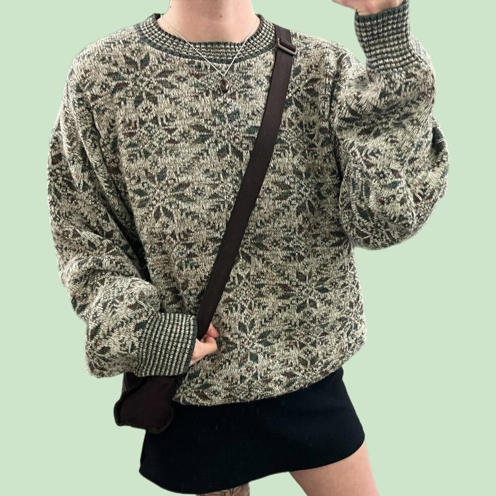 vintage 90s cozy indie skater knit sweater